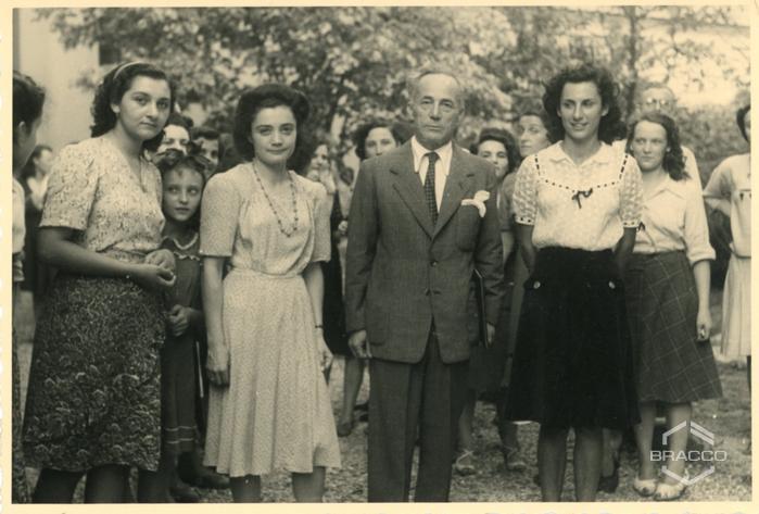 Elio Bracco con i suoi fratelli