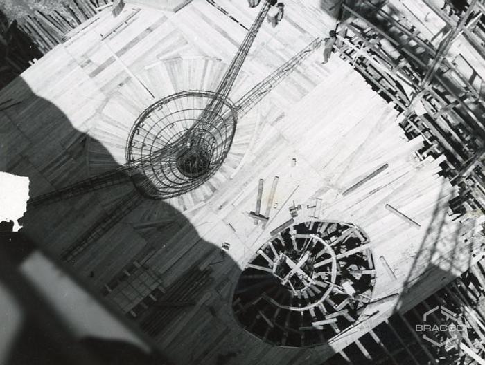 Lavori di costruzione edificio B15, anni '50