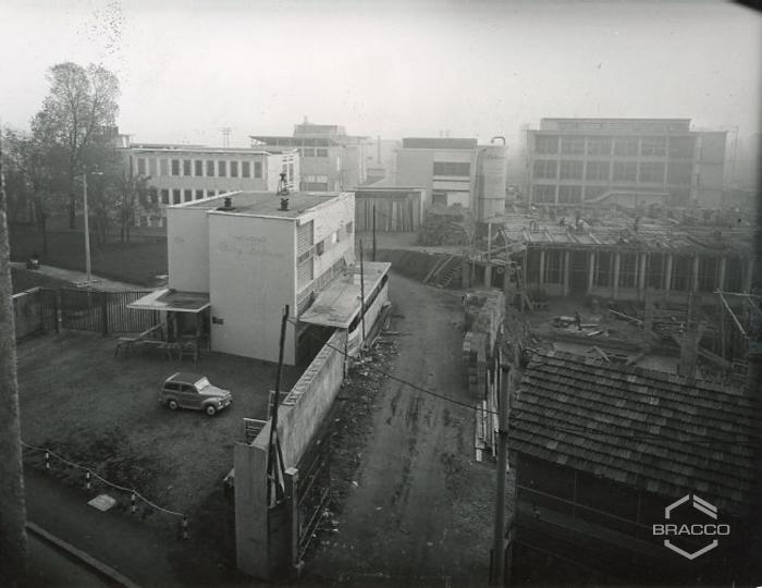Lavori di costruzione edificio B15, anni '50