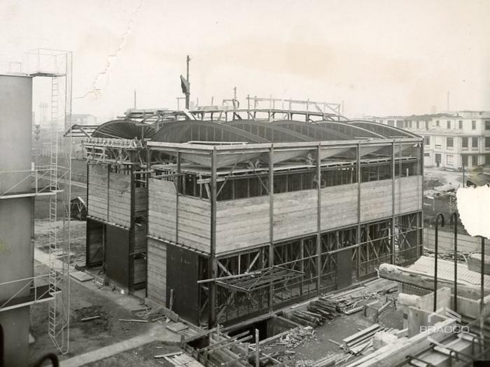 Costruzione edificio B4, 1959