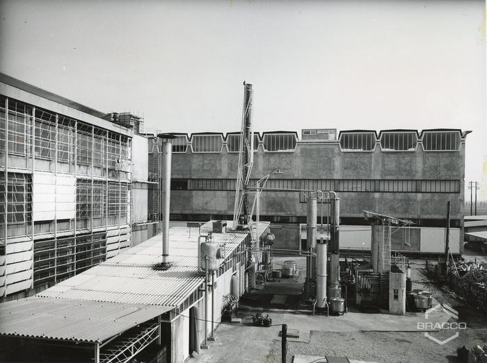 Impianto dell'edificio B5, produzione sintetici, anni '50
