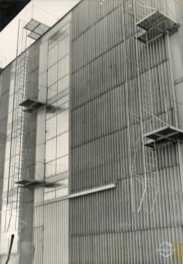 Edificio B6, produzione sintetici, anni '50