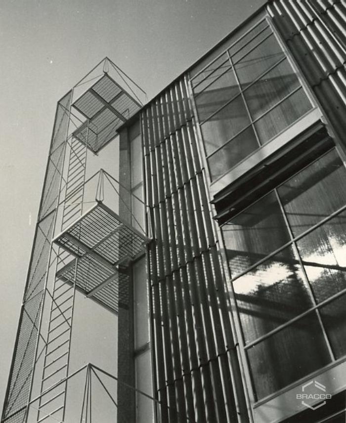 Edificio B6, produzione sintetici, anni '50
