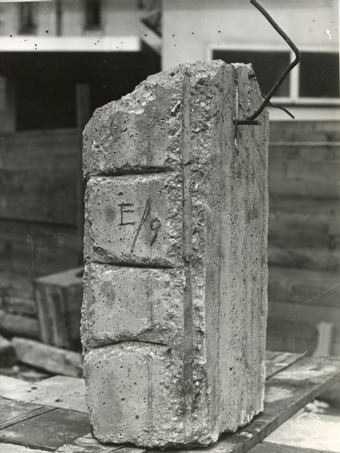 Prova materiali edili, anni '50
