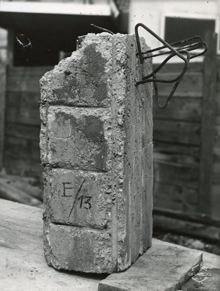 Prova materiali edili, anni '50