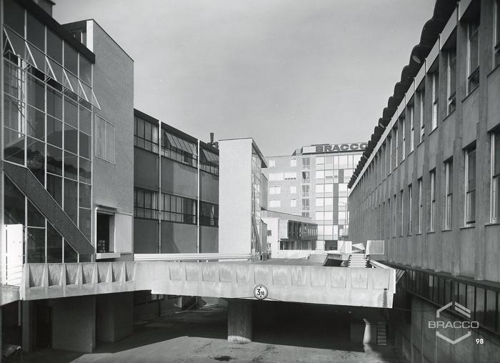Visione del complesso degli edifici B14, B15 e B16 della parte nord, inizio anni '60