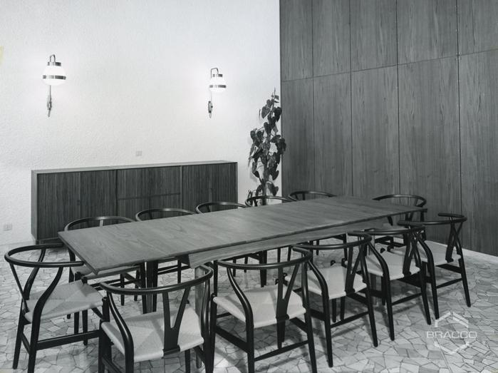 Mensa aziendale, saletta ospiti, anni '60