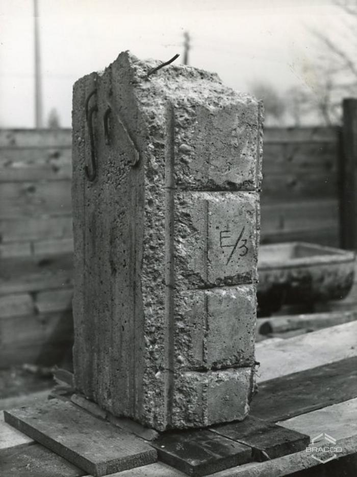 Prova materiali edili, anni '50