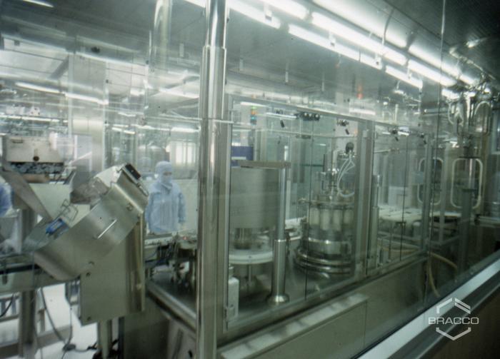 Impianti di produzione dei mezzi di contrasto Bracco, anni '90