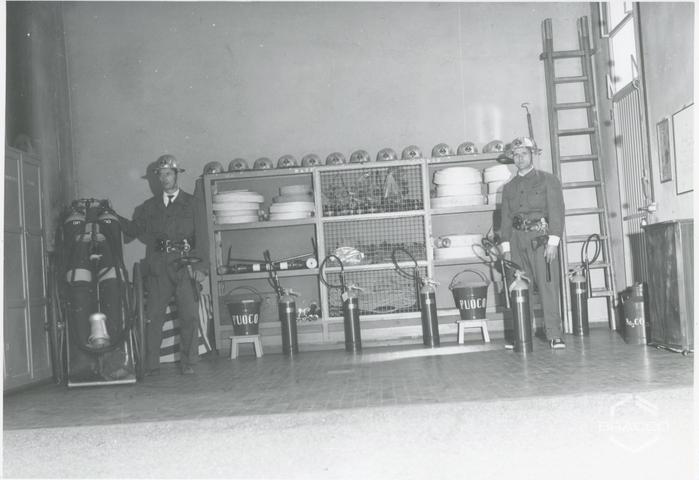 Squadra antincendio Bracco, equipaggiamento e attrezzature, 1966