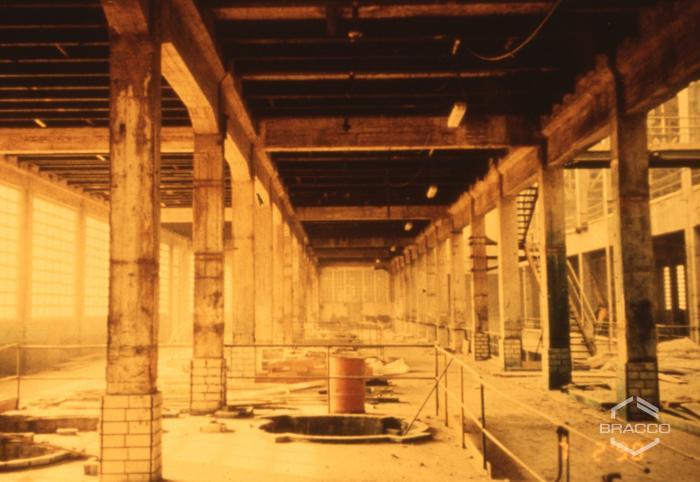 Stabilimento DIBRA, sopralluogo e inizio dei lavori di riqualificazione, metà anni '80