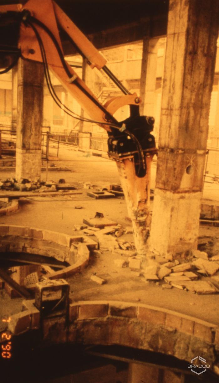 Stabilimento DIBRA, sopralluogo e inizio dei lavori di riqualificazione, metà anni '80