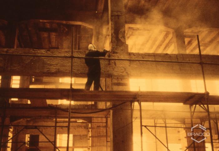 Stabilimento DIBRA, sopralluogo e inizio dei lavori di riqualificazione, metà anni '80