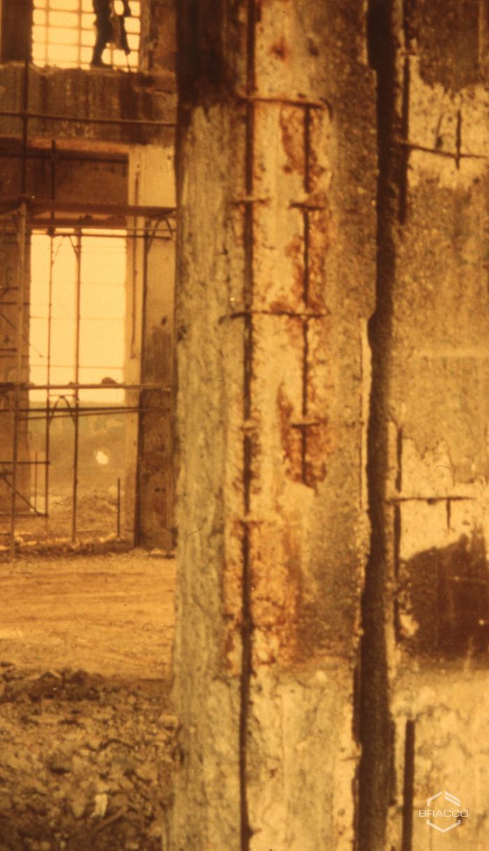 Stabilimento DIBRA, sopralluogo e inizio dei lavori di riqualificazione, metà anni '80