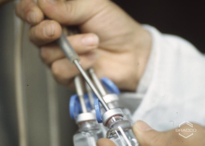 Sintetica SA di Mendrisio, reparto di sterilizzazione, anni '90