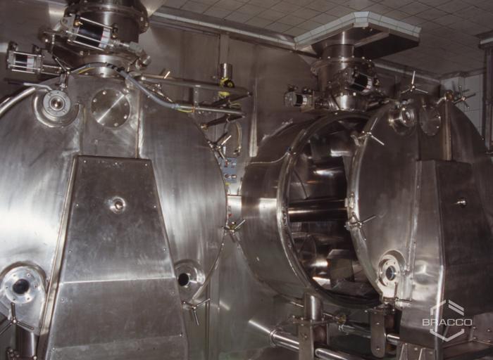 Stabilimento DIBRA, lavori finiti di riqualificazione e costruzione, dettaglio impianto, fine anni '80