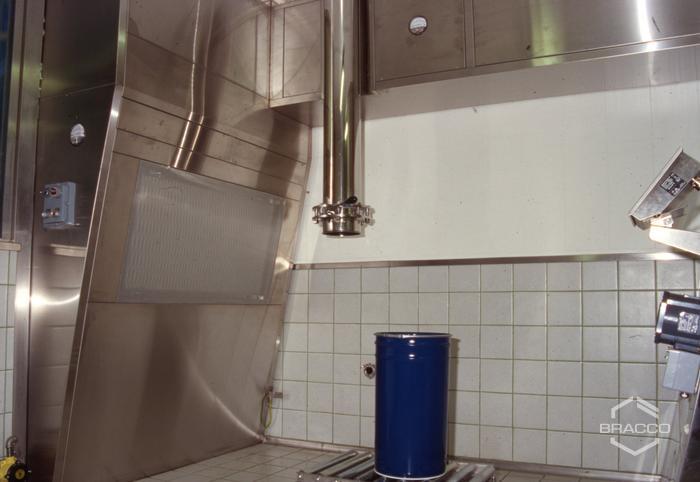 Stabilimento DIBRA, lavori finiti di riqualificazione e costruzione, dettaglio impianto, fine anni '80