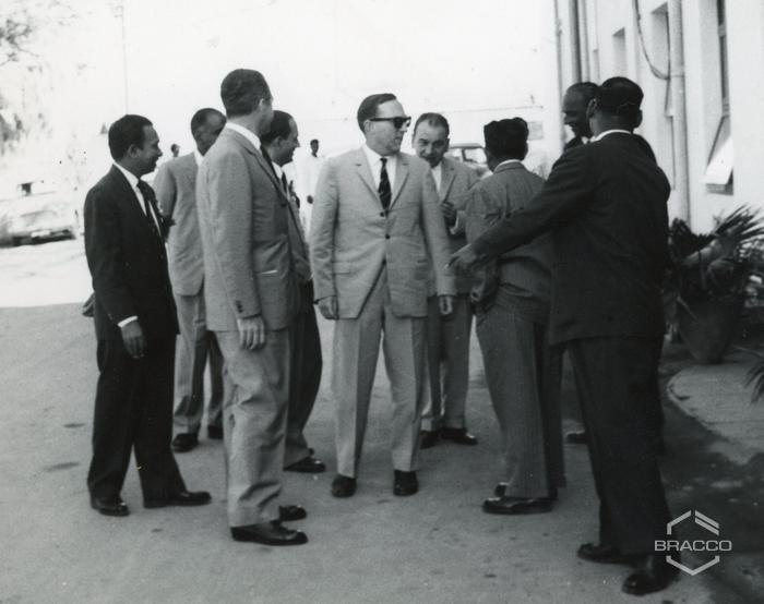 Visita allo stabilimento della Biological Products, 25 gennaio 1964