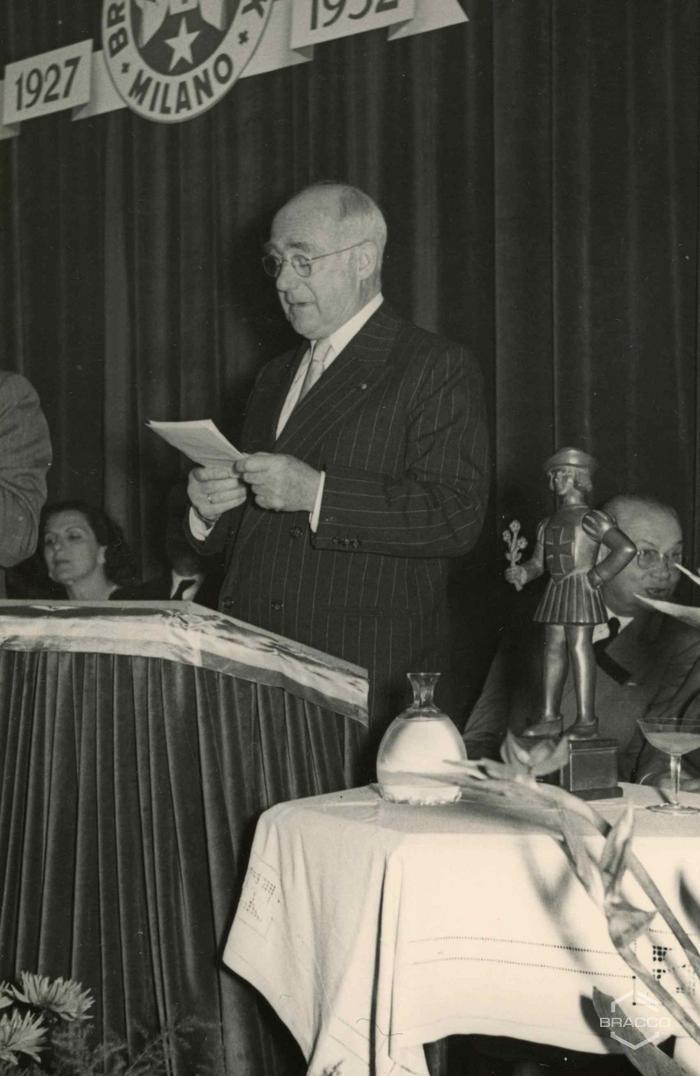 Celebrazioni del 25° anniversario della Bracco già Italmerck di Milano, 1952