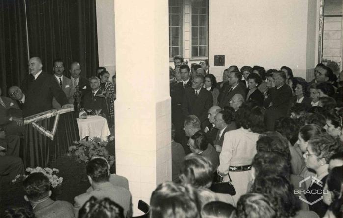 Celebrazioni del 25° anniversario della Bracco già Italmerck di Milano, 1952