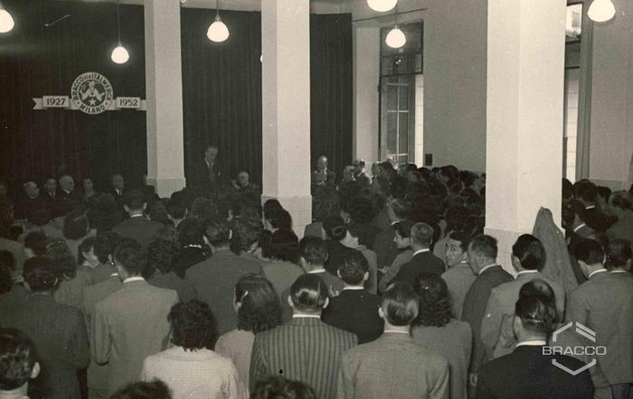 Celebrazioni del 25° anniversario della Bracco già Italmerck di Milano, 1952