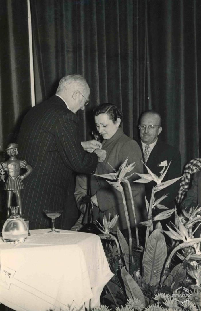 Celebrazioni del 25° anniversario della Bracco già Italmerck di Milano, 1952