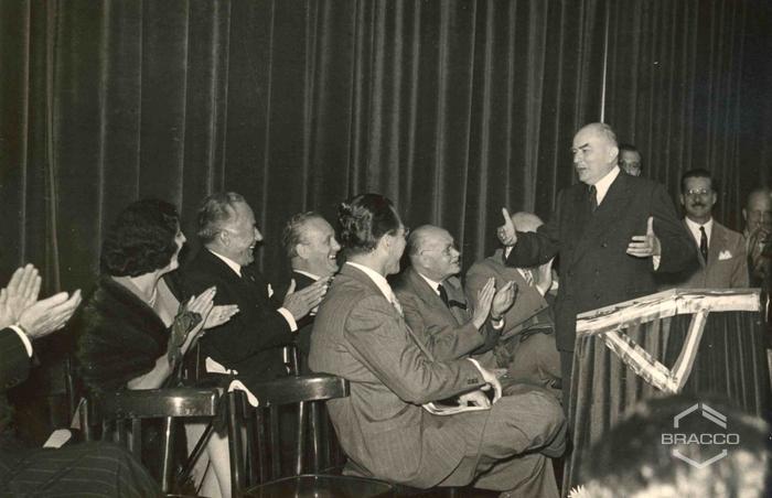 Celebrazioni del 25° anniversario della Bracco già Italmerck di Milano, 1952
