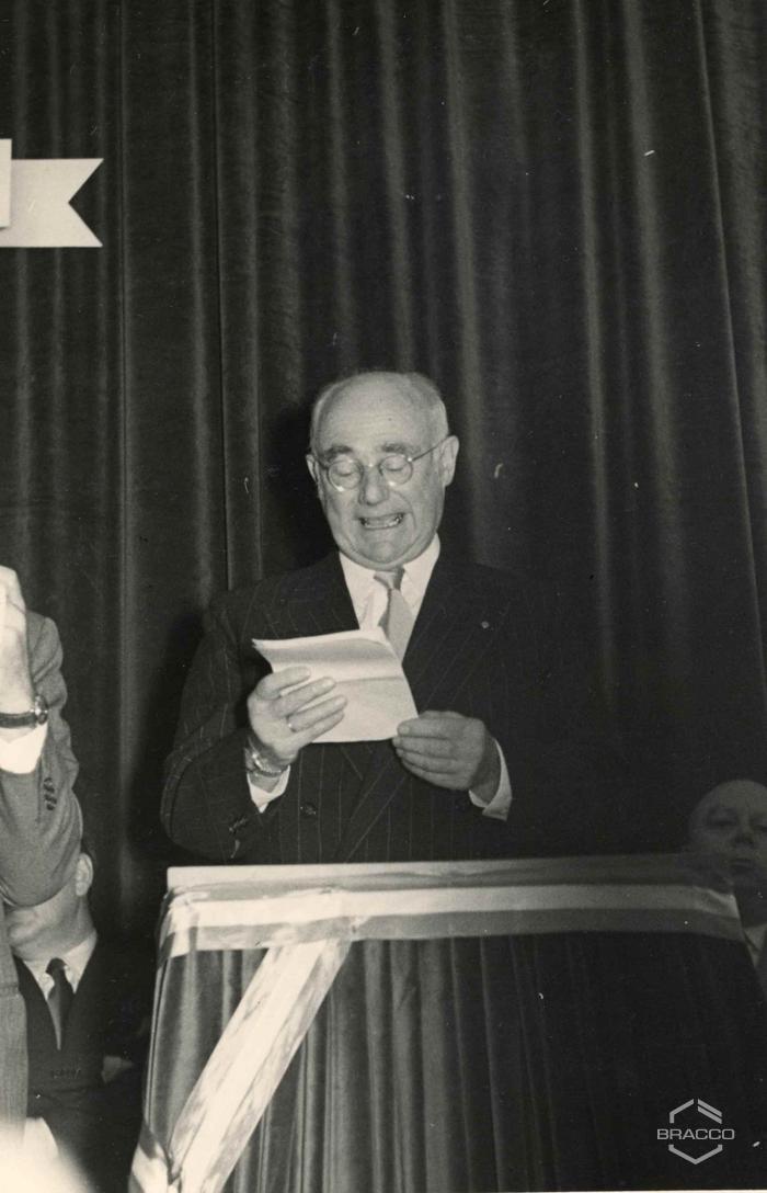 Celebrazioni del 25° anniversario della Bracco già Italmerck di Milano, 1952