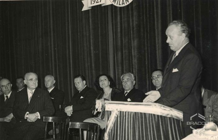 Celebrazioni del 25° anniversario della Bracco già Italmerck di Milano, 1952