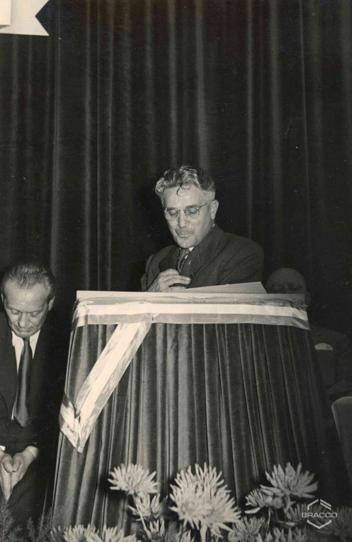 Celebrazioni del 25° anniversario della Bracco già Italmerck di Milano, 1952