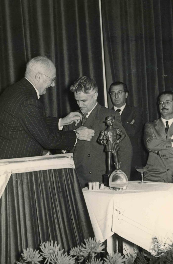 Celebrazioni del 25° anniversario della Bracco già Italmerck di Milano, 1952