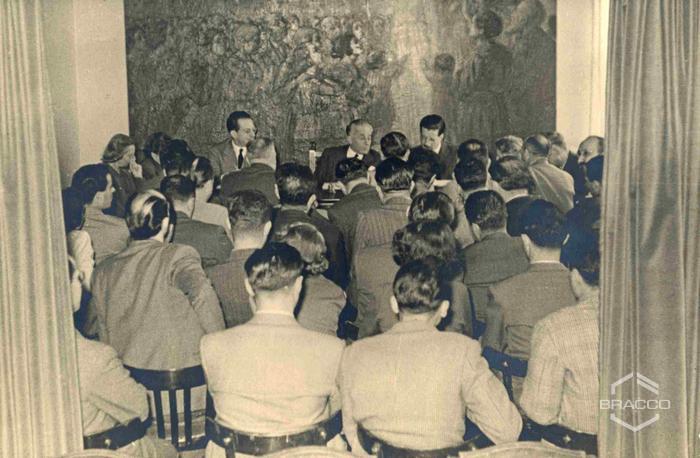 Celebrazioni del 25° anniversario della Bracco già Italmerck di Milano, 1927-1952