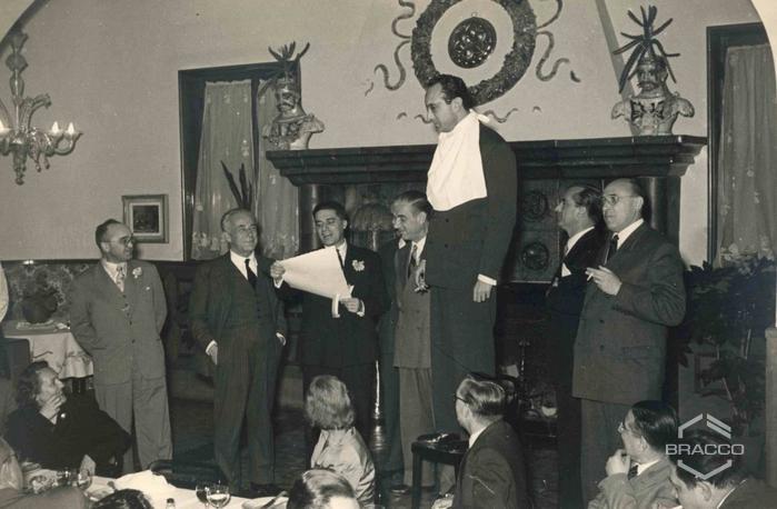 Celebrazioni del 25° anniversario della Bracco già Italmerck di Milano, 1927-1952