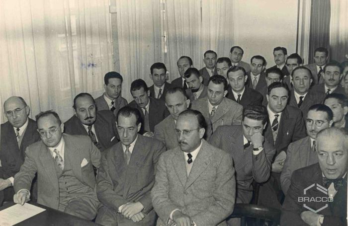 Celebrazioni del 25° anniversario della Bracco già Italmerck di Milano, 1927-1952
