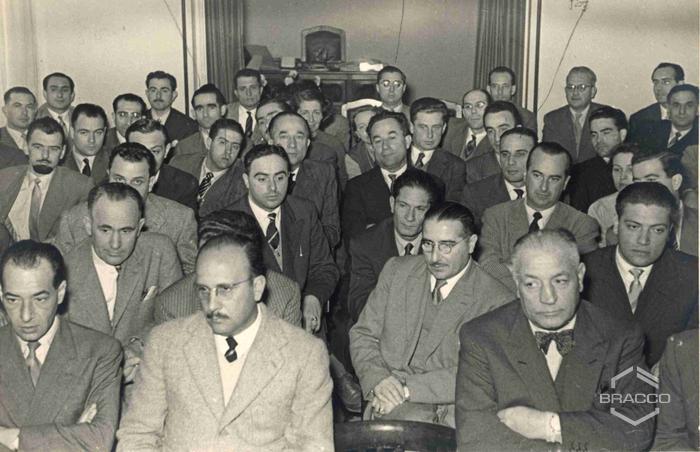 Celebrazioni del 25° anniversario della Bracco già Italmerck di Milano, 1927-1952