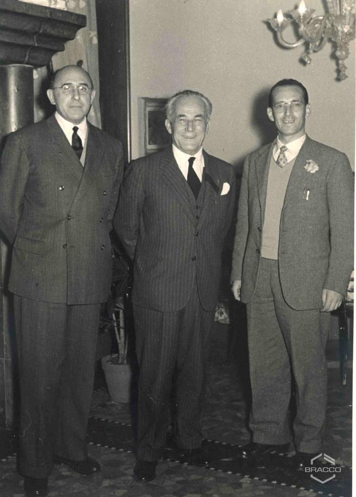 Celebrazioni del 25° anniversario della Bracco già Italmerck di Milano, 1927-1952