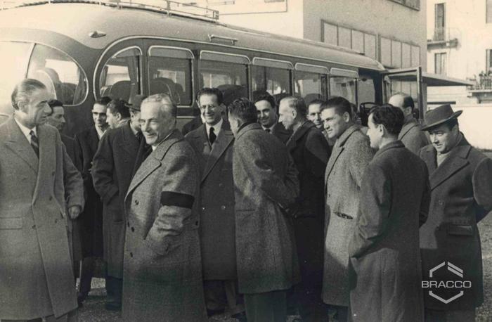 Celebrazioni del 25° anniversario della Bracco già Italmerck di Milano, 1927-1952