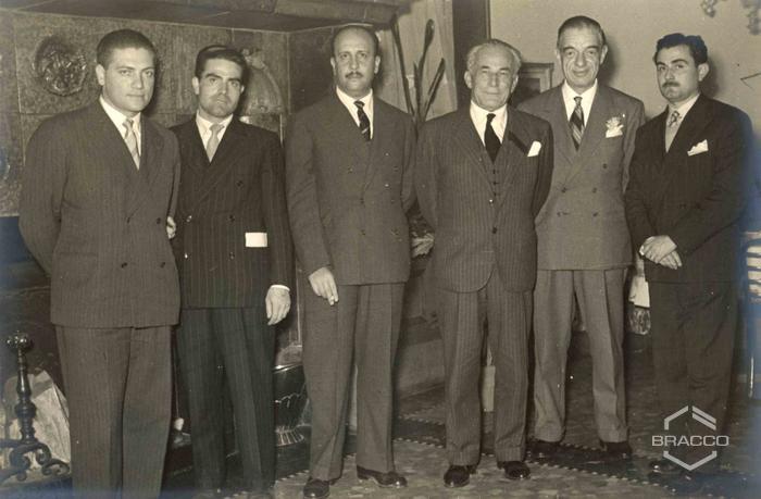 Celebrazioni del 25° anniversario della Bracco già Italmerck di Milano, 1927-1952