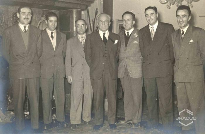 Celebrazioni del 25° anniversario della Bracco già Italmerck di Milano, 1927-1952