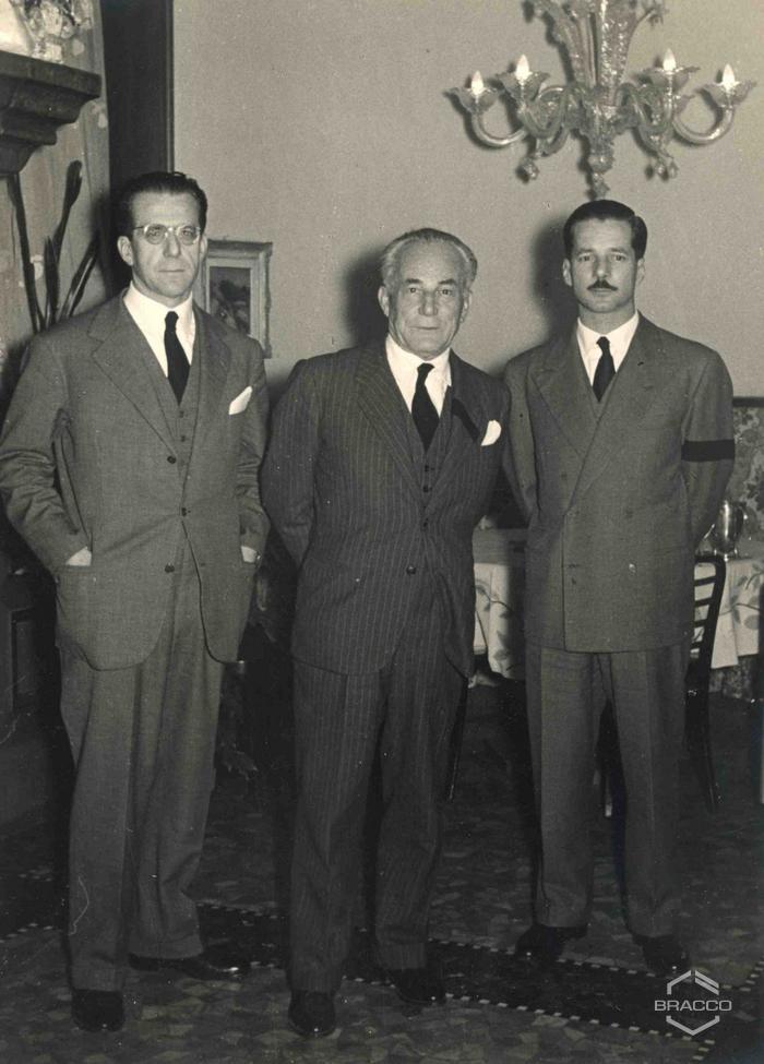 Celebrazioni del 25° anniversario della Bracco già Italmerck di Milano, 1927-1952