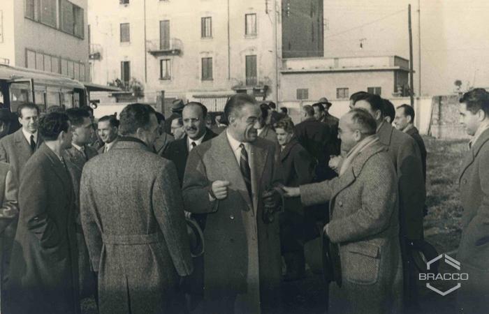 Celebrazioni del 25° anniversario della Bracco già Italmerck di Milano, 1927-1952