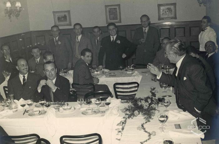 Celebrazioni del 25° anniversario della Bracco già Italmerck di Milano, 1927-1952
