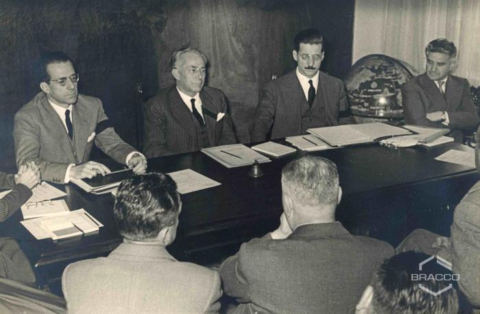 Celebrazioni del 25° anniversario della Bracco già Italmerck di Milano, 1927-1952