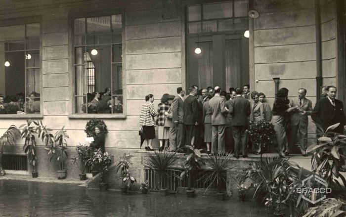 Celebrazioni del 25° anniversario della Bracco già Italmerck di Milano, 1952