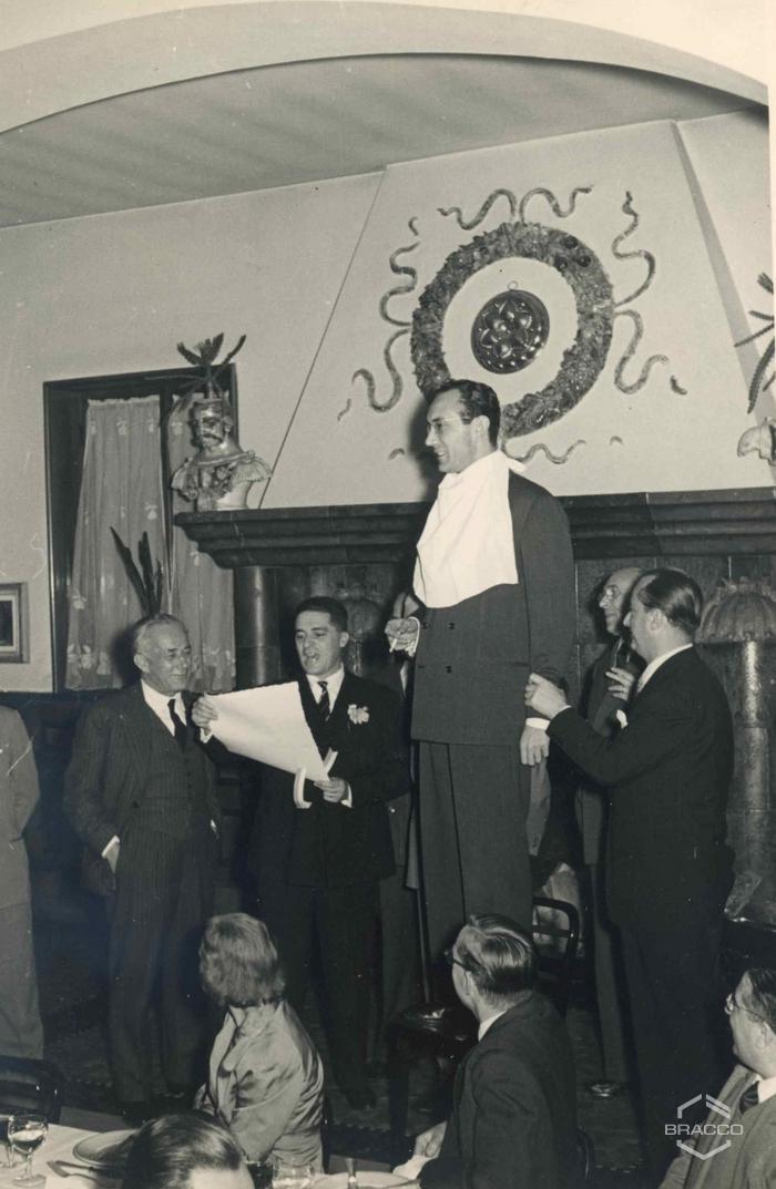 Celebrazioni del 25° anniversario della Bracco già Italmerck di Milano, 1927-1952