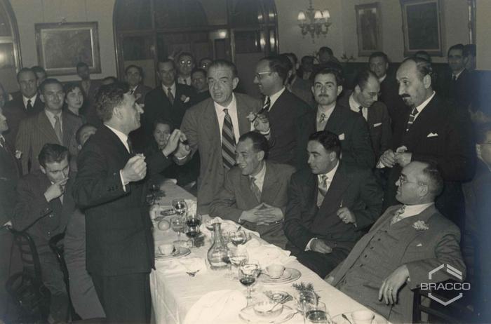 Celebrazioni del 25° anniversario della Bracco già Italmerck di Milano, 1927-1952