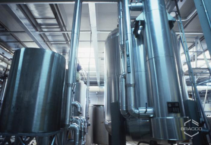 Impianti di produzione alcoli dell'azienda Fructamine, anni '90