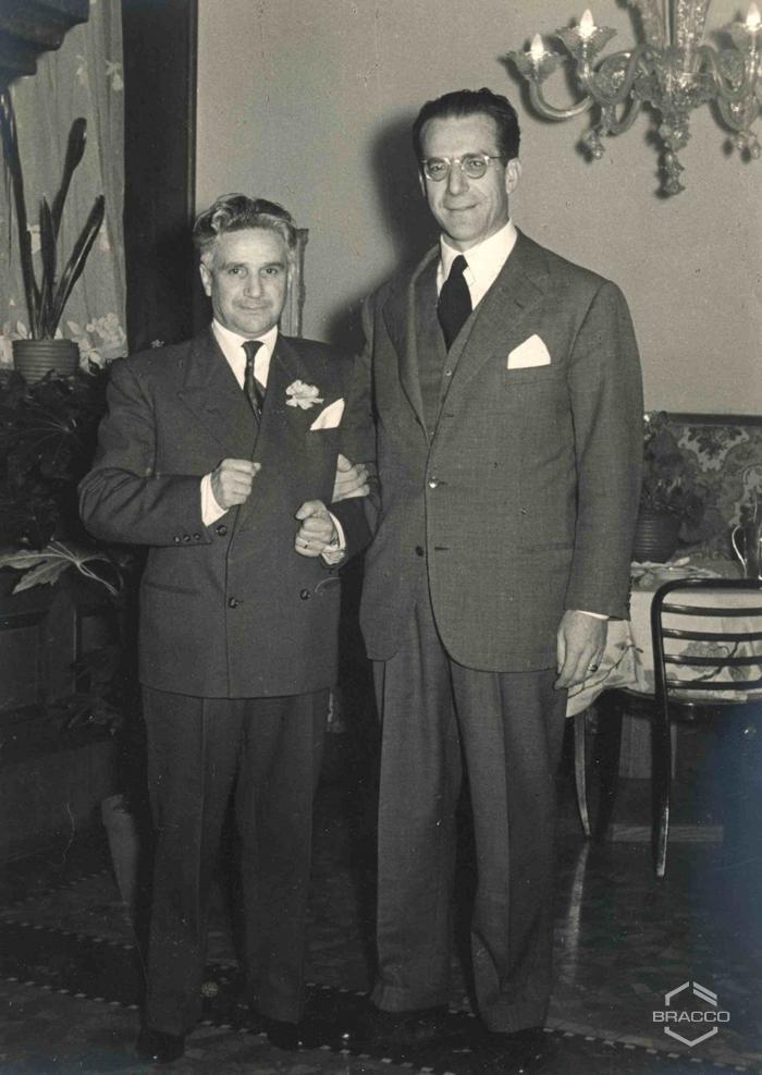 Celebrazioni del 25° anniversario della Bracco già Italmerck di Milano, 1927-1952