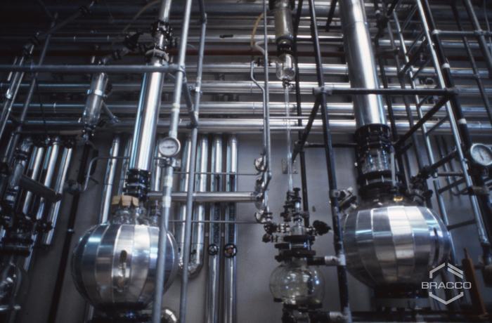 Impianti di produzione alcoli dell'azienda Fructamine, anni '90
