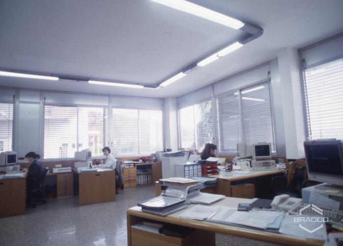 Fructamine, interni degli uffici dello stabilimento, anni '90